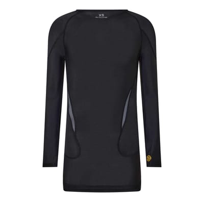 Skins Heren G400 Plain Performance-shirt met lange mouwen (ZWART/GEEL)