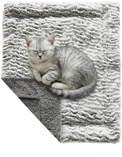 Verwarmingsmat voor Huisdieren - Zelfverwarmende Deken voor Katten en Honden, Wasbare Thermische Rug, Dikke Dubbelzijdige Kattenkleed voor Binnen en Buiten Gebruik