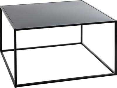 HakuShop Salontafel | Zwart Metaal | Zijdeglans vervaardigd | Elegant tafel | 70x70x40