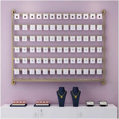Sieraden organizer - Displayrek accessoires - Huis organiseren - Stevige metalen constructie - 120 cm hoog - Goudkleurig