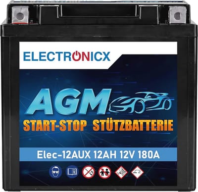AGM 12Ah 12V Accu - Betrouwbare energieoplossing voor diverse toepassingen