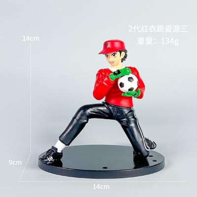 Figurine Captain Tsubasa 19cm Ozora Tsubasa Wakabayashi Genzo Modèle Anime Collection Ornement de Table Décoration Cadeaux de Fête