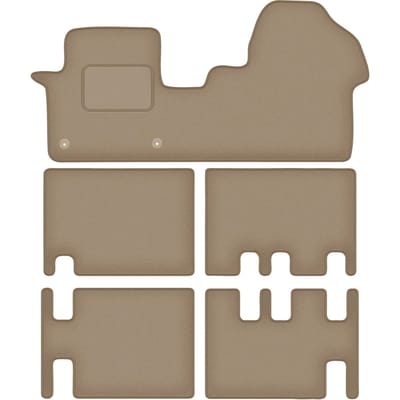 Wielganizator WLG-CARLUX Serie - Auto Vloermatten - Beige - Citroen Jumpy III - 3 Rijen