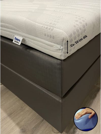 Topper Maximus 70x190 - HR60 koudschuim - Cooltouch - 10 cm dik - Medium/stevig - Topdekmatras
