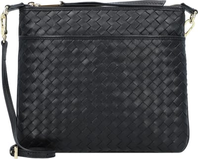 abro Piuma Schoudertas Leer 26 cm - Dames - black-gold