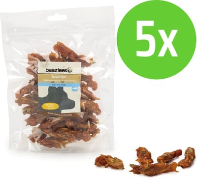 Beeztees Gedroogde Visjes Met Kip 200 gram - hondensnack - 5 Verpakkingen