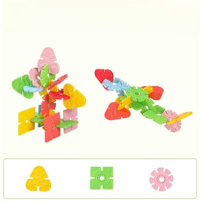 Jardin d'enfants Très Grand Flocon de Neige Géométrique Jouet Éducatif Intégration Sensorielle Puzzle Interactif Parent-enfant Blocs de Construction Extérieurs Grands