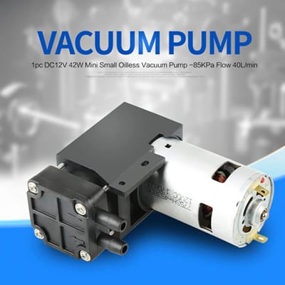 Mini Vacuümpomp 12V Olievrij DC 42W 85kPa 40 L/min voor Diverse Toepassingen