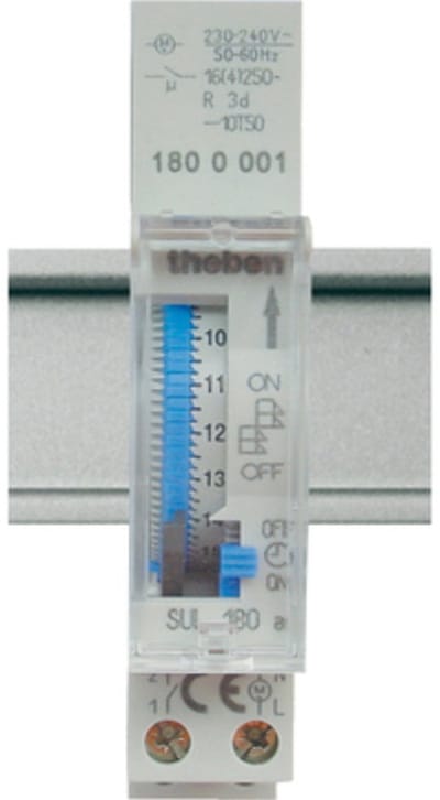 Theben 1800001 DIN-rail schakelklok Analoog 230 V