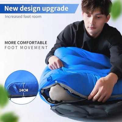 Lichtgewicht Dons Slaapzak voor Winter - Geschikt voor Outdoor Camping en Trekking van -8°C tot -23°C
