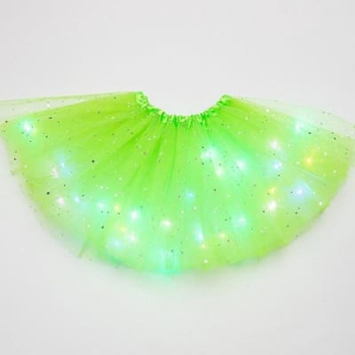 Lichtgevend LED - Rokje - Tutu - Volwassen - Lichtgroen - Met Gekleurde RGB Verlichting