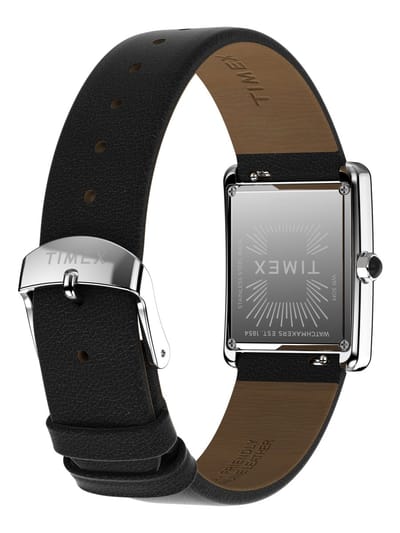 Timex Hailey Kwarts Analoog Horloge Zwart Case: 100% Low Lead Brass | Armband: 100% Leather 24 mm TW2W63800AJ, TW2W63900AJ