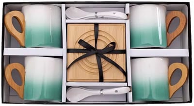Luxe 12-delige Kopjesset – Groen - Perfect als Cadeau!