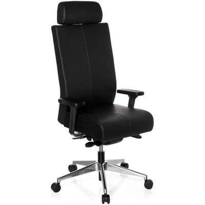 hjh office Pro -Tec XXL - Bureaustoel - Leder - Zwart