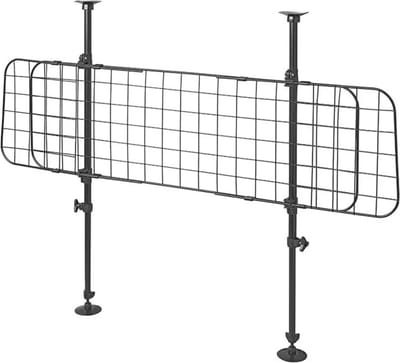 ProPlus Verstelbaar bagage- en hondenrek - 47-108 cm hoogte - 91-131 cm breedte - zwart - gaasmodel