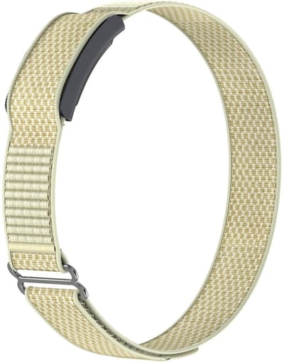 Stravo Nylon Bovenarmband – Geschikt voor Amazfit Helio – Comfortabele & Ademend Bicep Band – Beige