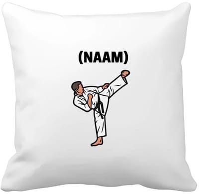 Akyol - karate met eigen naam Kussen hoes - Sport - karateka - sport - 40 bij 40 cm