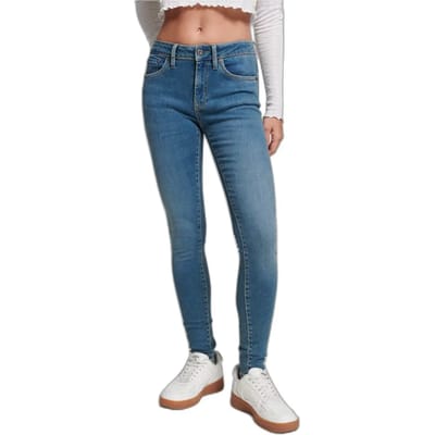 Damesmodel skinny jeans van biologisch katoen Superdry Vintage
