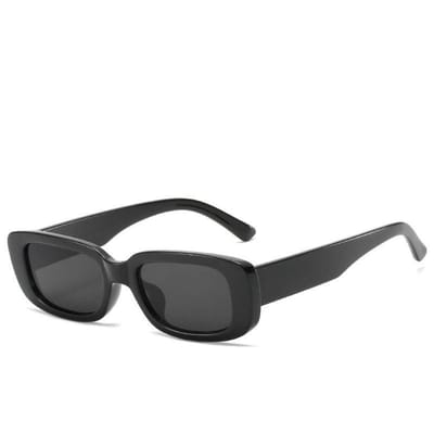 Loud and Clear® - Zonnebril - Festival Bril - Rave Bril - Festival - Zwart - Rechthoekig