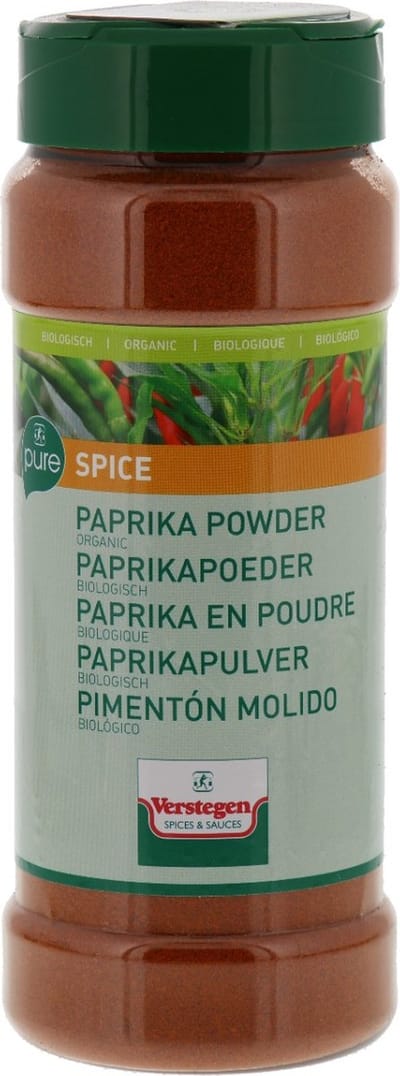 Verstegen Pure Paprikapoeder, BIO - Pot 300 gram