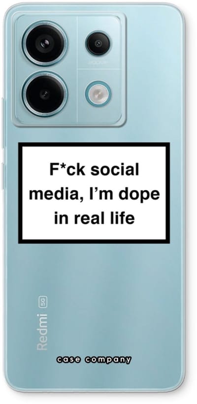 Case Company® - Hoesje geschikt voor Xiaomi Poco X6 hoesje - I'm dope - Soft Cover Telefoonhoesje - Bescherming aan alle Kanten en Schermrand