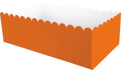Snackbakje | Kleur: Oranje | Lengte: 12cm | 8 stuks