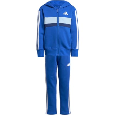 Adidas Seasonal Essentials Tiberio 3 Stripes Fleece Trainingspak Blauw 7-8 Years Kinderen