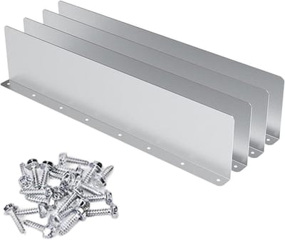Dakgoot Spatbescherming - Regenwater Omleider - Voorkom Waterschade - Innovatief Waterblokkerend Design - 42.6 x 11.5 x 3.2 cm - Aluminium