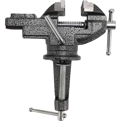 Étau de table universel Pince de serrage à domicile Portable Pince d'établi Base pivotante à 360 degrés Noir