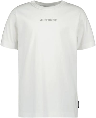 Airforce Wording/Logo Casual T-shirt jongens Wit 152