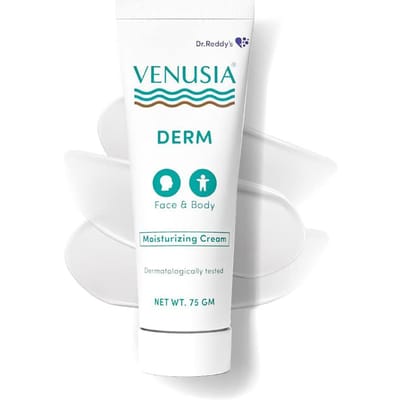 VENUSIA Dr Reddy'S Derm Hydraterende Lotion Voor Gezicht En Lichaam, Herstelt En Voedt Droge Huid, Verlicht Milde Jeuk En Irritatie, Hydratatie En white