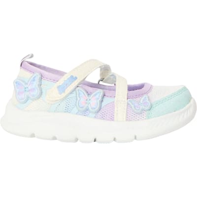 Skechers Comfyflex 2 Butterfly-sportschoenen met glitters voor meisjes (Wit/multikleurig)