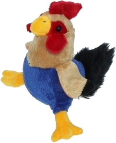 Cornelissen pluche haan/kip knuffel - 20 cm - Boerderij dieren knuffels - kippen