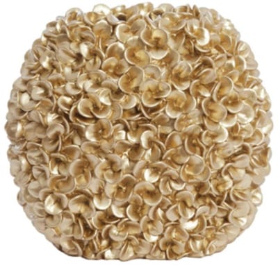 Light & Living Vaas Phylia - Goud - 31.5x17x28cm - Kunststof - Modern - Bloemenvaas - Woondecoratie - Decoratieve vaas voor woonkamer of slaapkamer