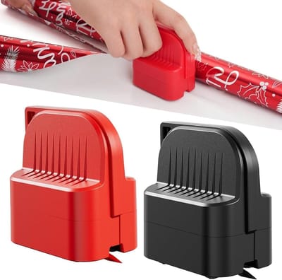 Professionele Geschenkpapier Snijder voor Rollen en Bladen - Veilig Mes, Antislip Handvat, Ideaal voor Kerst en Verjaardagen