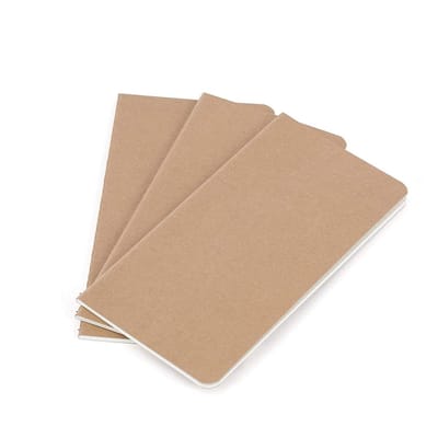Puntjesraster Regular Size Travelers Notebook Navullingen – 11 × 21 cm – 100 GSM Papier – 3 Met De Hand Genaaide Boekjes / 180 Pagina's – Navullingen Voor Dagboeken, Agenda's En Planners
