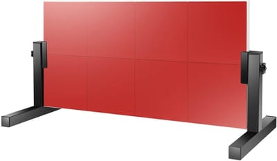 Tafeltennis Retourbord - Rebound Board Training - Tafeltennis Oefenen - Verstelbare Hoek 360 - Set van 8 blokken - Rood Zwart