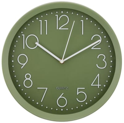 Wandklok Viva groen 30cm