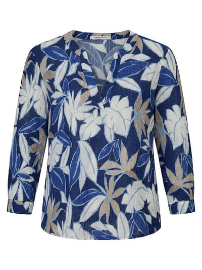 Blouse Van Peter Hahn blauw