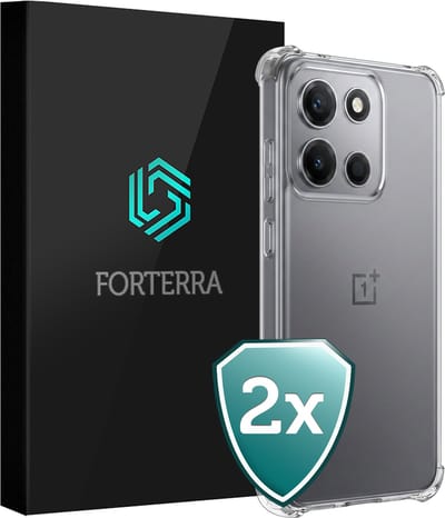 Hoesje 2 Stuks - Geschikt voor OnePlus Nord 6 - Sterk & Shockproof - Back Cover - Siliconen Case - Telefoon Hoes Shock Proof - Transparant