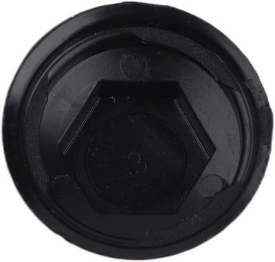 Deurschroef Afdichting - Afdekking Schroef - Auto Onderhoud - Exacte Pasvorm - 10x10x2 cm - Zwart
