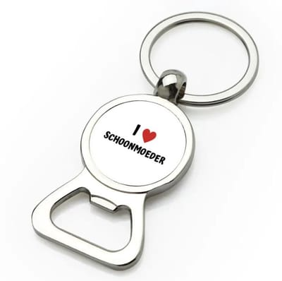 Akyol - i love schoonmoeder flesopener - Schoonmoeder - de liefste schoonmoeder - moeder cadeautjes - moederdag - verjaardag - geschenk - kado - 9 bij 3 cm