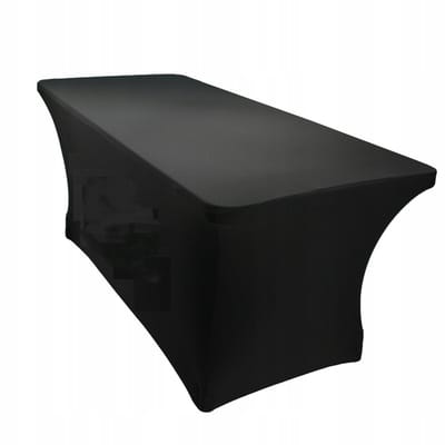 Meble odNowa - Elastische Tafelhoes - 180x76 cm - Zwart - Volledig