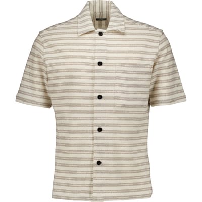 Genti S4294-1868 Korte Mouw Overhemden Beige S4294-1868