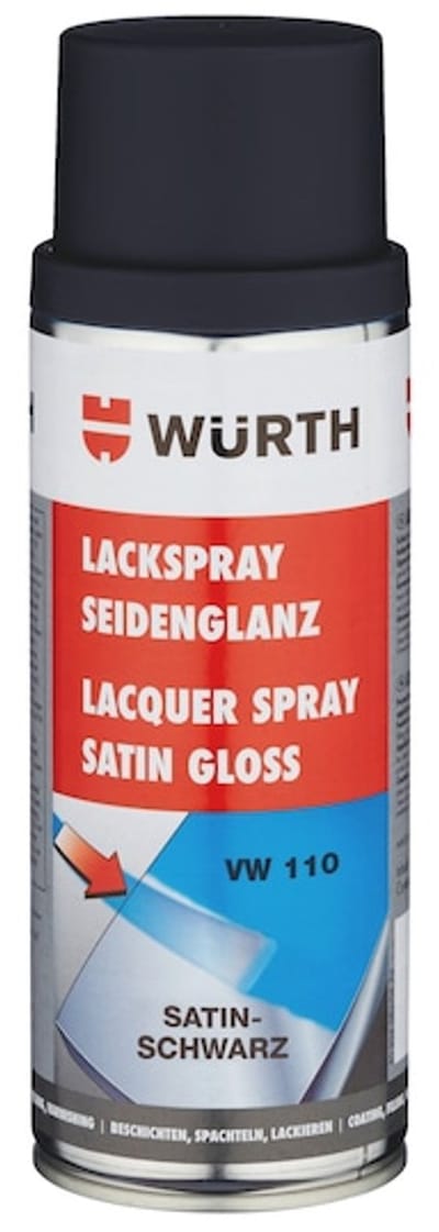 Wurth - Lakspray nitroalkydkwaliteit, zijdeglans - lakspray, zijdemat inhoud 400 ml