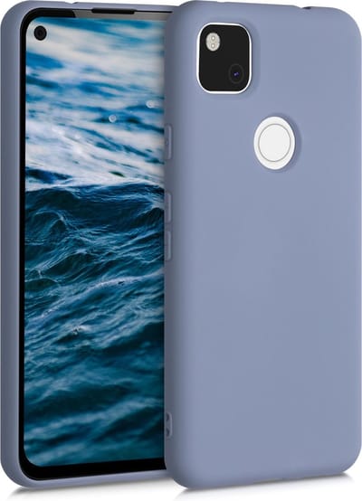 kwmobile telefoonhoesje geschikt voor Google Pixel 4a - Hoesje voor smartphone - Back cover in blauwgrijs