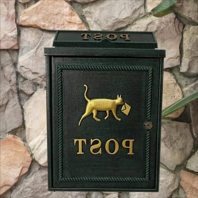 Brievenbus Buiten - Wandbrievenbus - Post Ontvangen - Aluminium Legering - 29x13x41 cm - Groen