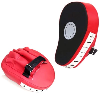 Dailygoods- Handschoenen 2 Stuks - Rode PU Handspatborden - Kickboksen - Muay Thai - Karate - Ergonomisch Ontwerp - Boks Pads