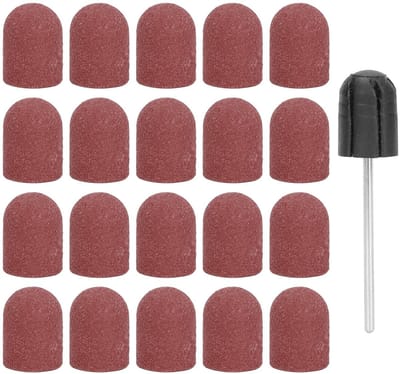 Dailygoods- Schuurdoppen 20 Stuks - Professionele Nagelboren - Schuurbanden - Manicure/Pedicure - Eenvoudig te Installeren - Duurzaam en Efficiënt