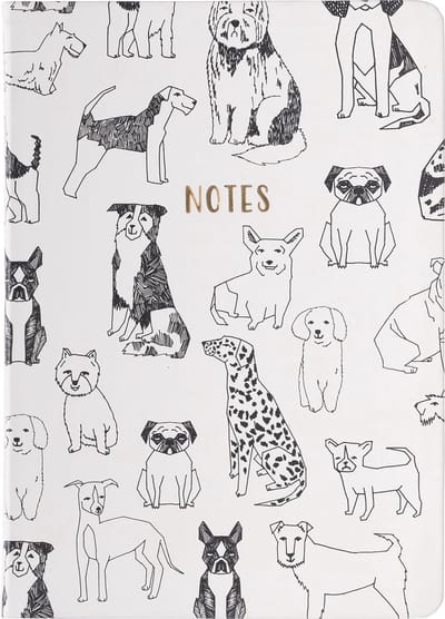 Eccolo notitieboek - Outlined Dogs - lijn - ca.15x20cm - EC-D456D